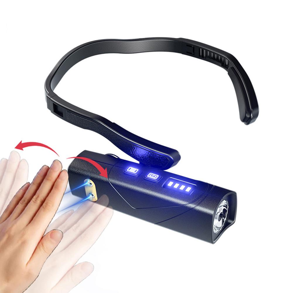 XPG LED Ear-Mounted Headlamp USB Rechargeable Motion Sensor Super Bright Headlight for Camping Mountain Climbing