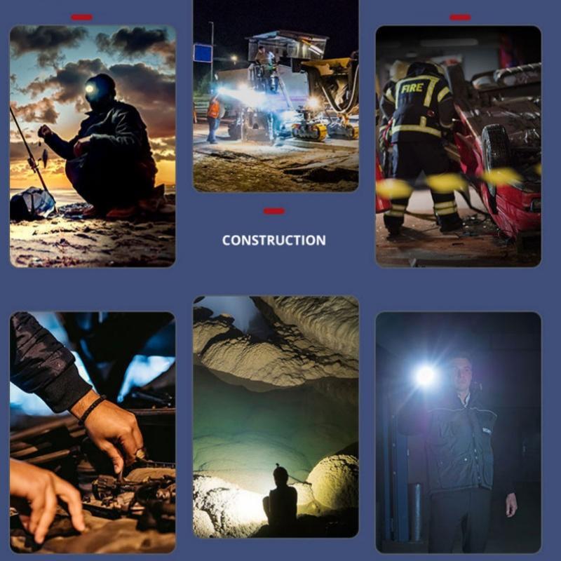 Super Bright LED Diving Headlight Underwater 100 Meters Diving Flashlight Long Endurance Diving Light Is Used for Underwater Photography, Fishing, Camping, and Exploration