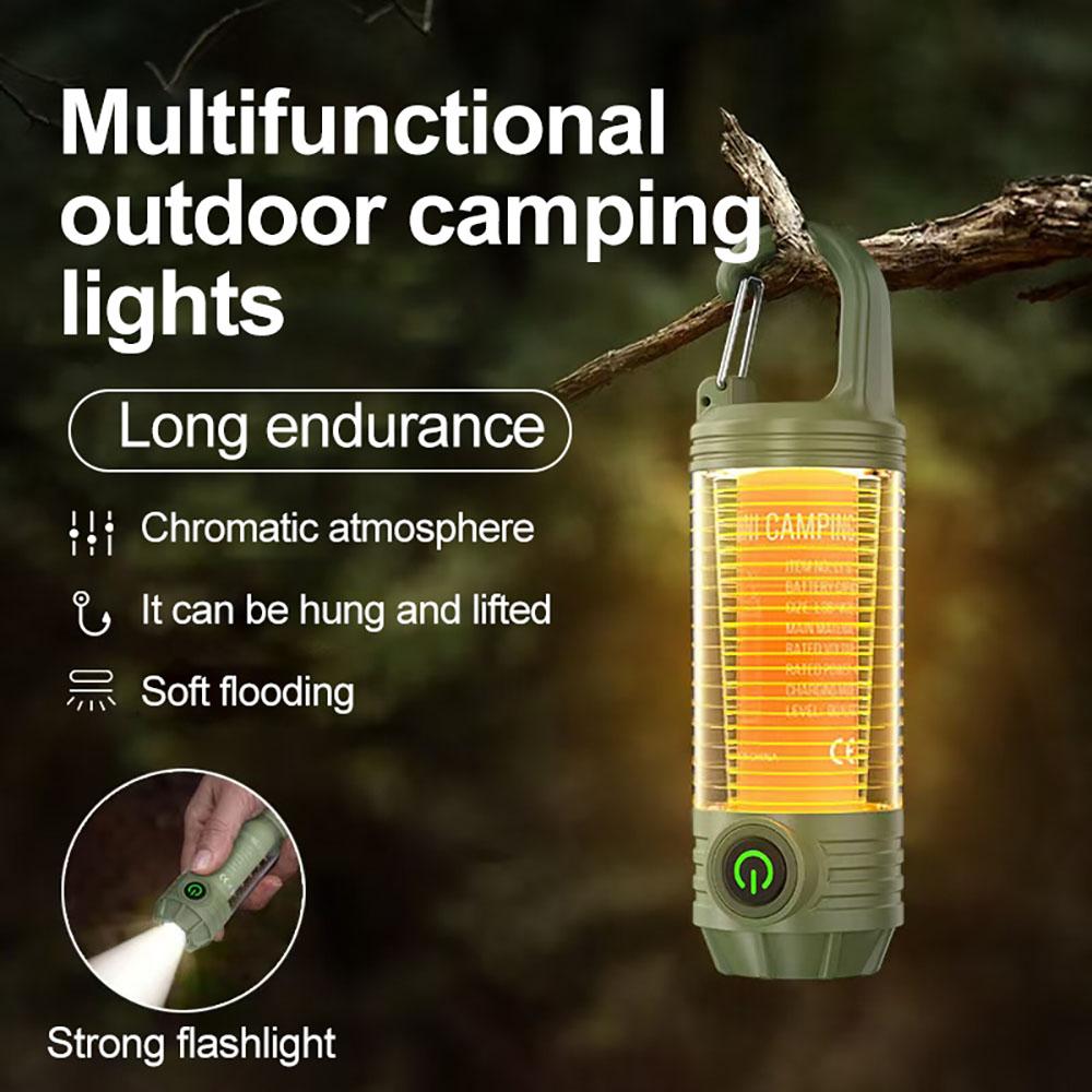 Multi Functional Outdoor LED Camping Light Night Riding Light Rechargeable Handheld Night Light