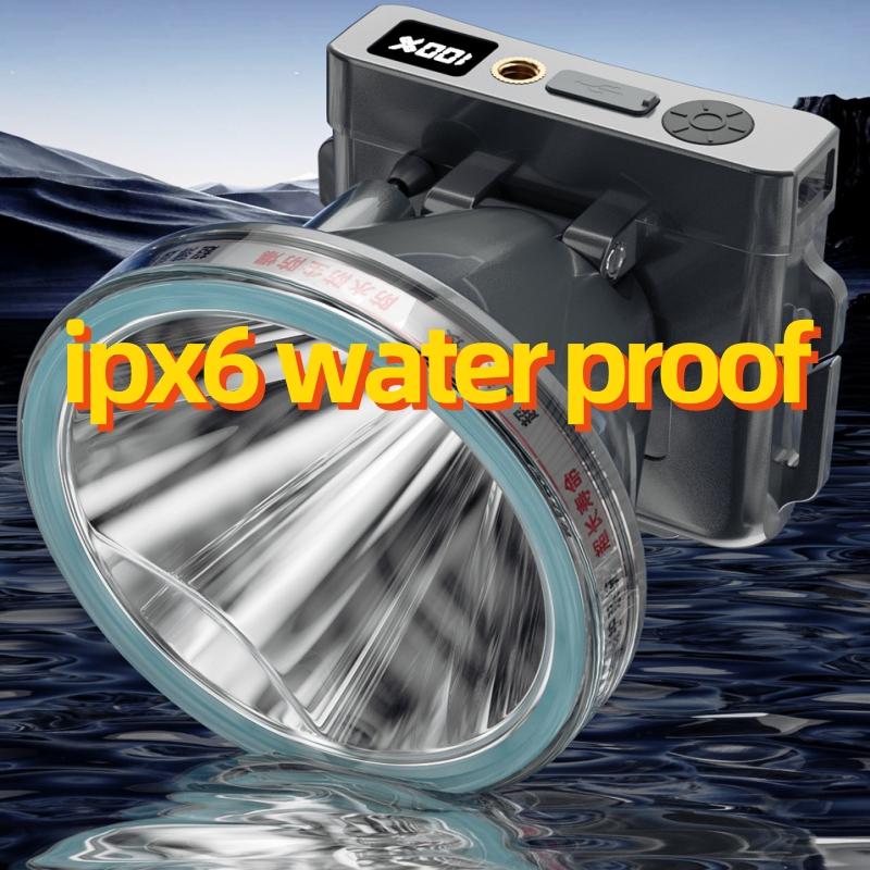 Super Bright LED Induction Headlight Knob Infinitely Dimmable Fixed Focus Headlamp Long Endurance Fishing Light Is Used for Outdoor Camping, Fishing, Hiking, Exploration, Cycling
