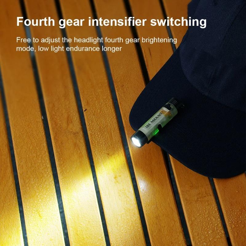 Ultra-bright Mini LED Flashlight with COB Side Light Multifunctional USB Charging Torch with Hook&clip for Outdoor Camping Dog Walking Hiking Portable lighting