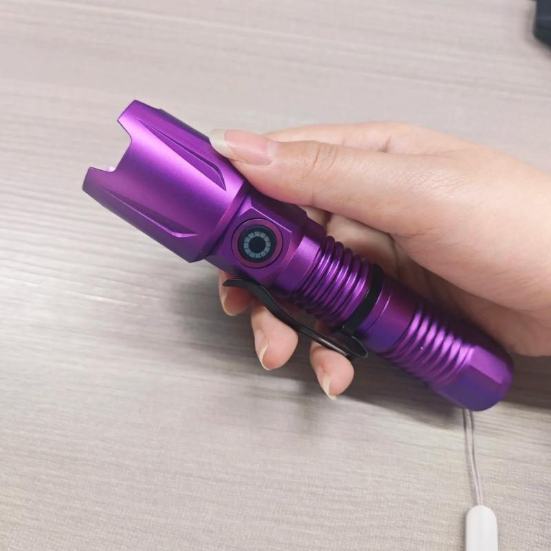 Ultra Bright UV Flashlight 3 Lighting Modes Rechargeable Torch for Pet Urine Detection and Resin Curing