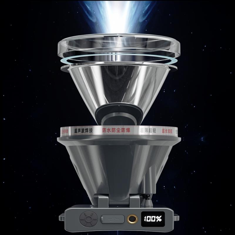 Super Bright LED Induction Headlight Knob Infinitely Dimmable Fixed Focus Headlamp Long Endurance Fishing Light Is Used for Outdoor Camping, Fishing, Hiking, Exploration, Cycling