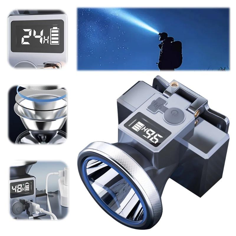 Camping LED Headlamp 3 Modes Adjustable Angle Super Bright Headlight for Outdoor Fishing Hiking