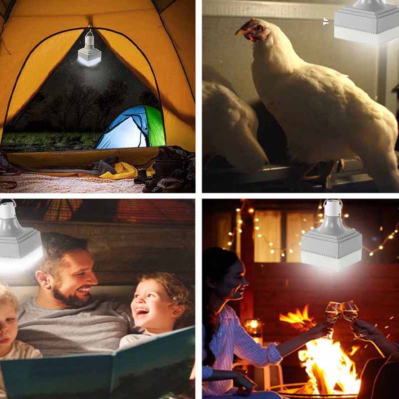 Outdoor Ultra Bright LED Camping Light with Hook 3 Lighting Modes Bulb Handheld Light for Camping Reading Work Portable Lighting