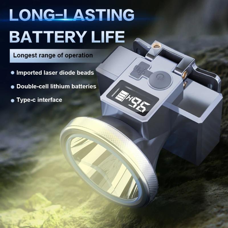 Camping LED Headlamp 3 Modes Adjustable Angle Super Bright Headlight for Outdoor Fishing Hiking