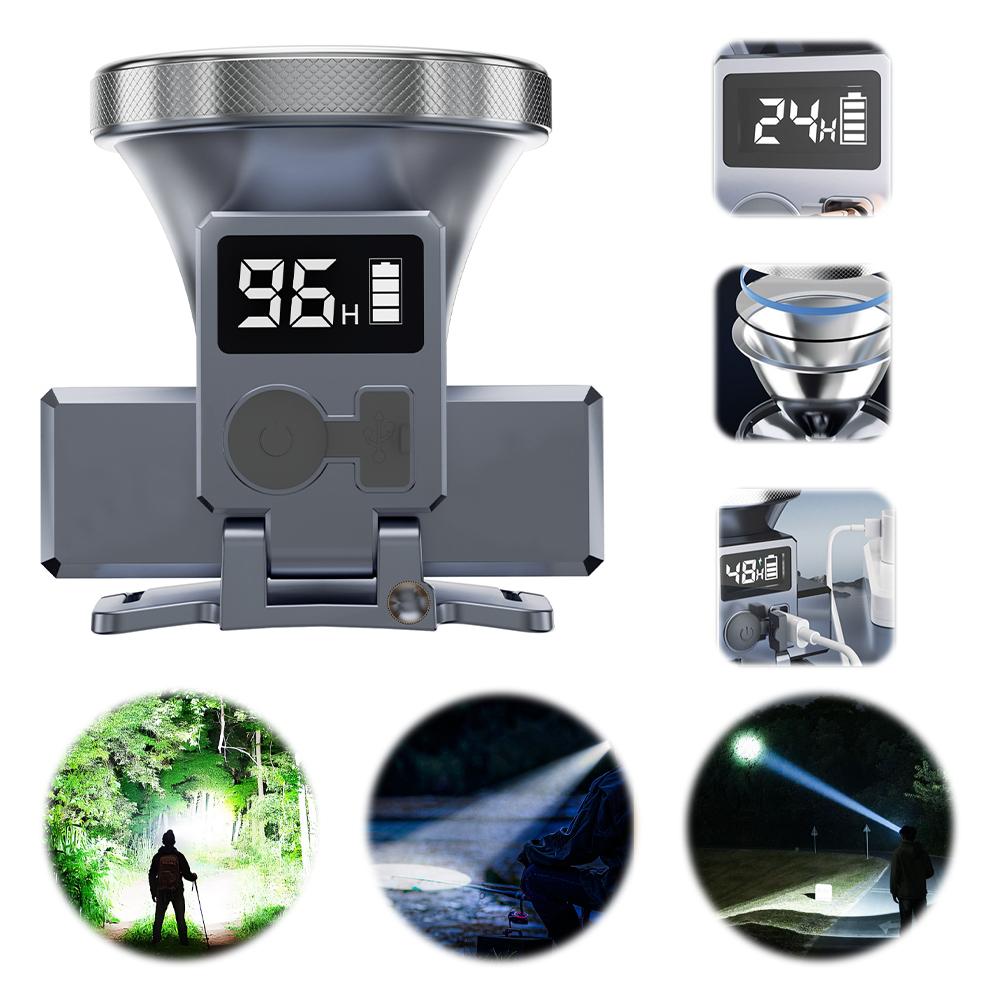 Camping LED Headlamp 3 Modes Adjustable Angle Super Bright Headlight for Outdoor Fishing Hiking