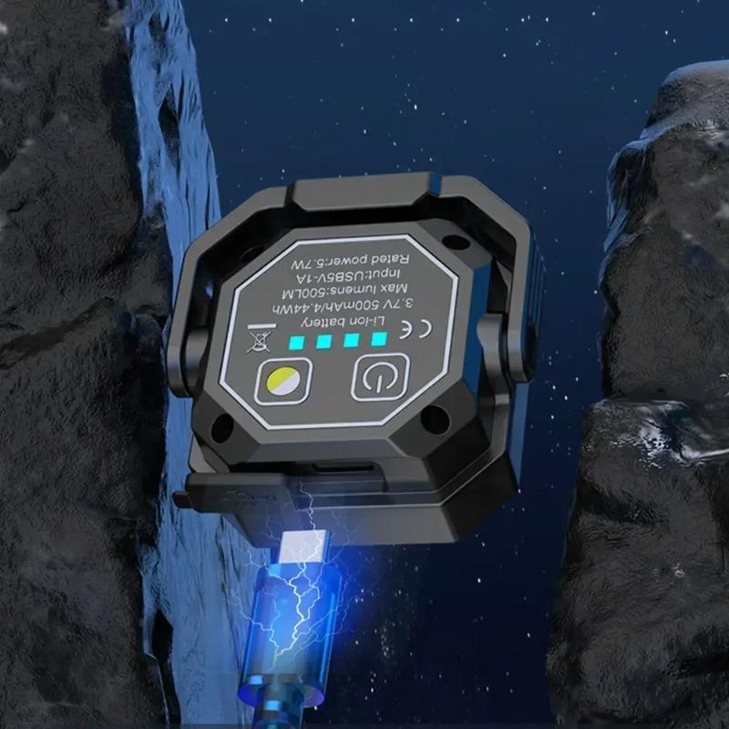 Ultra Bright LED USB Charging Work Light COB Car Repair Working Lamp with Power Display for Outdoor Camping Working Fishing