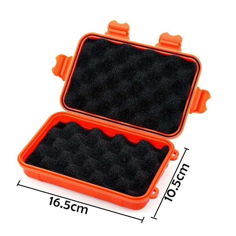 11.5-20cm Pressureproof Waterproof Fishing Tools Storage Box Outdoor Survival Toolbox