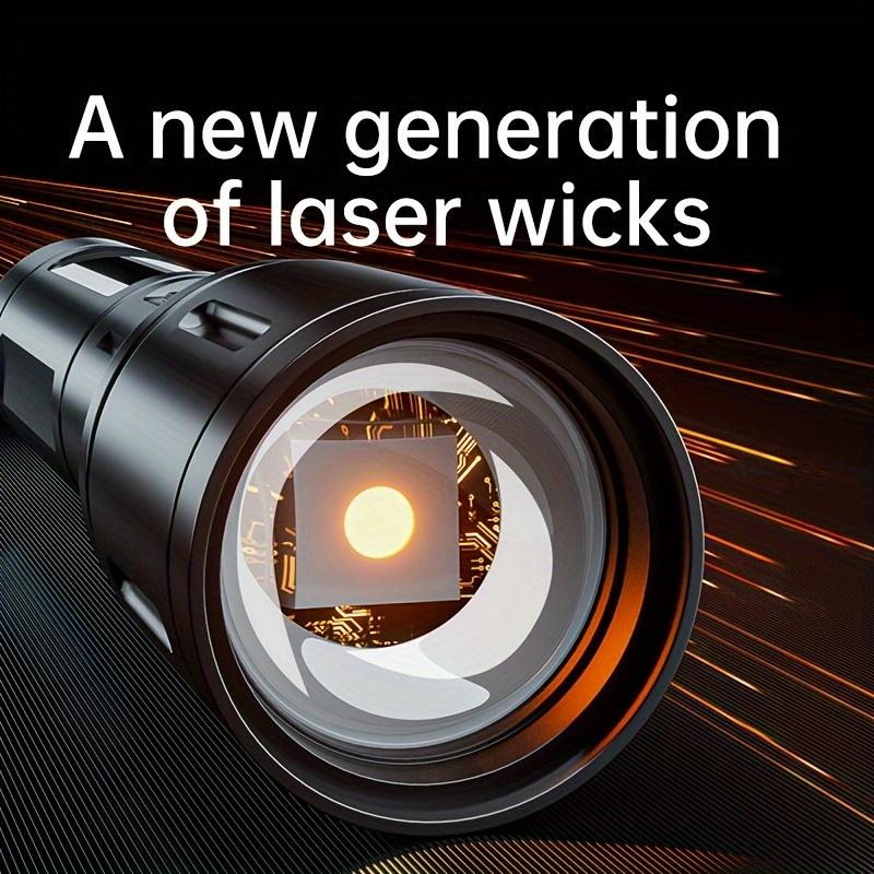 LED Rechargeable Flashlight Multifunctional Outdoor Portable Zoomable Torch for Outdoor Camping Hiking Fishing