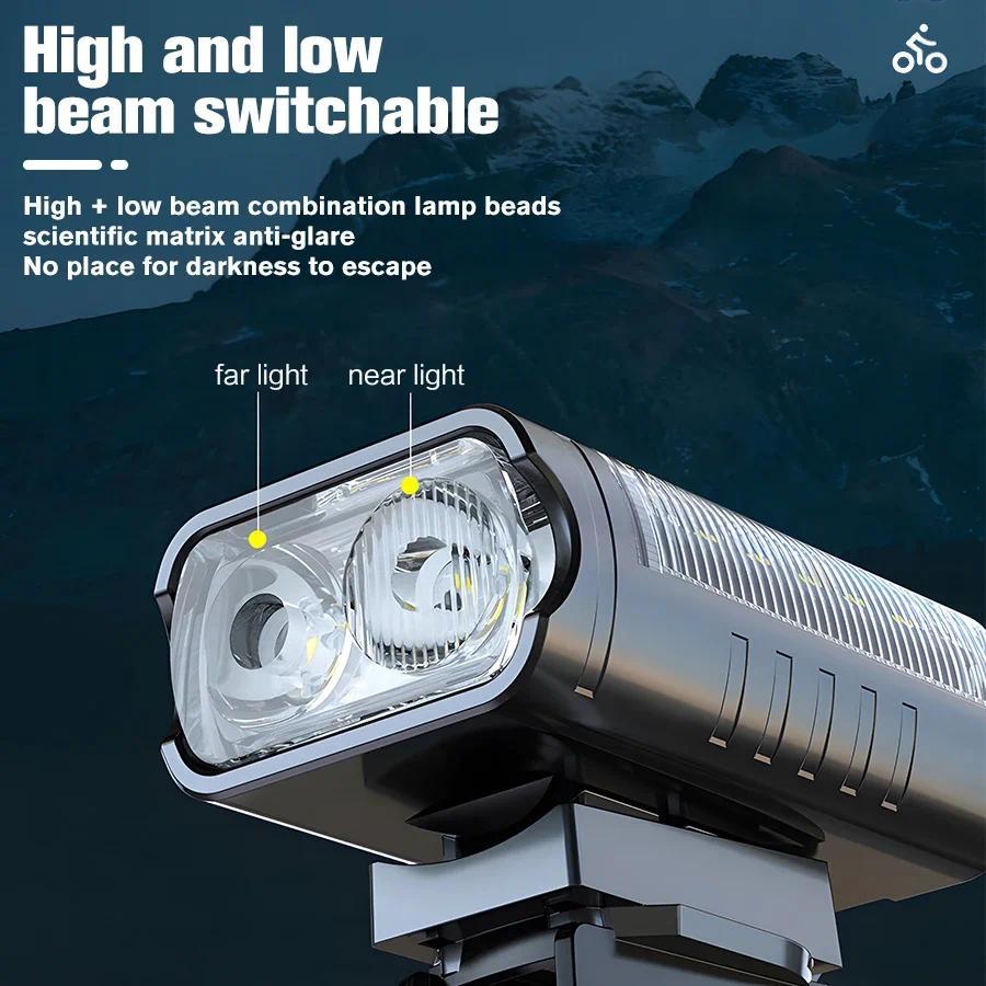 T6 LED Bike Front Light Bicycle Headlight Rechargeable Bright MTB Road Bike Head Lamp LED Cycling Flashlight for Night Riding