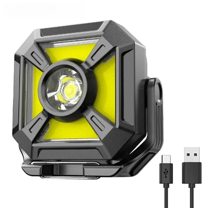 Ultra Bright LED USB Charging Work Light COB Car Repair Working Lamp with Power Display for Outdoor Camping Working Fishing