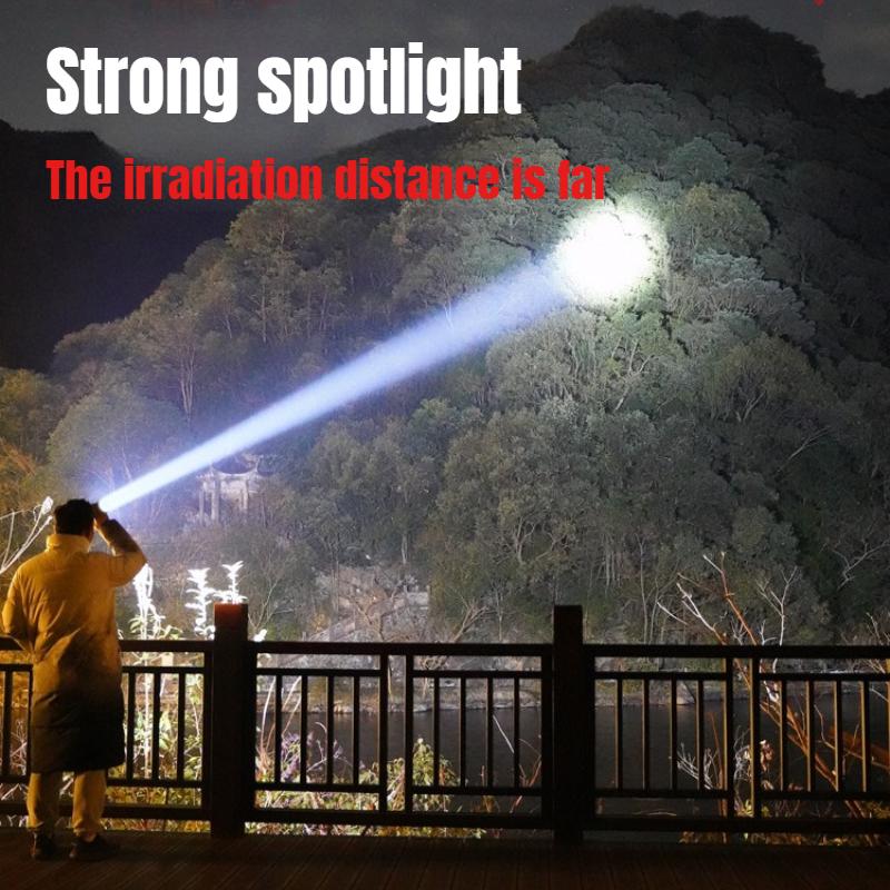 Ultra Bright LED Zoomable Headlight 4 Light Source Induction Headlamp with Red&white COB Side Light for Camping Fishing Hiking Cycling