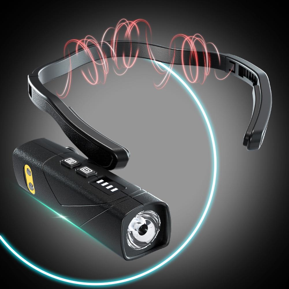 XPG LED Ear-Mounted Headlamp USB Rechargeable Motion Sensor Super Bright Headlight for Camping Mountain Climbing