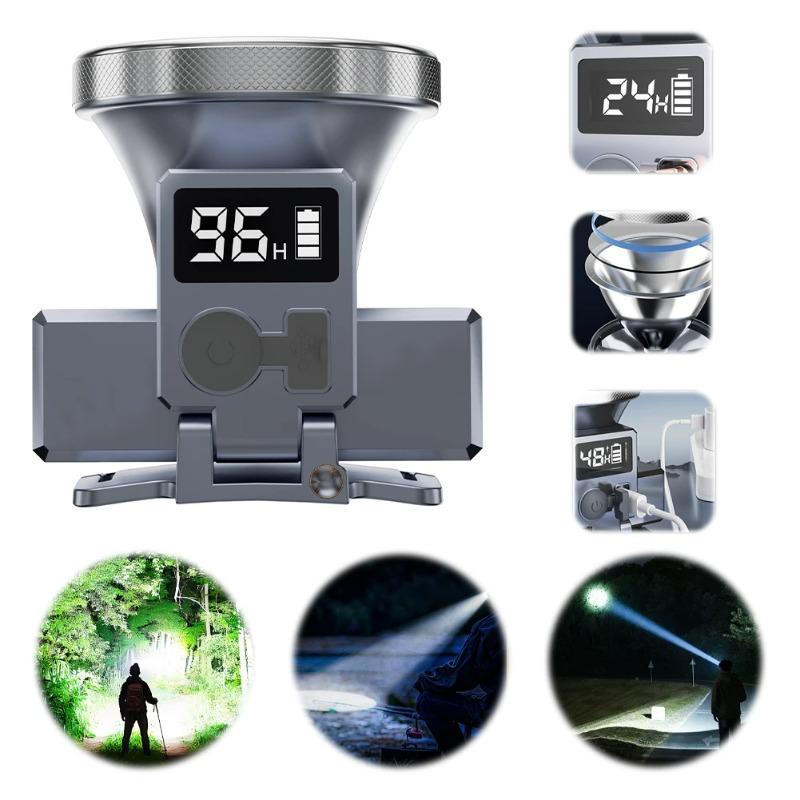 Camping LED Headlamp 3 Modes Adjustable Angle Super Bright Headlight for Outdoor Fishing Hiking