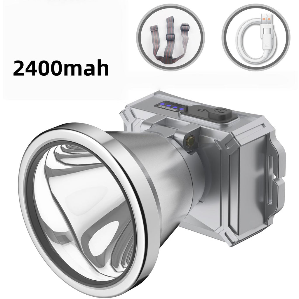 (10 years warranty) super bright LED rechargeable headlight long endurance fishing headlamp angle adjustable for outdoor camping cycling hiking mountaineering adventure