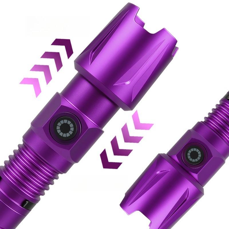 Ultra Bright UV Flashlight 3 Lighting Modes Rechargeable Torch for Pet Urine Detection and Resin Curing