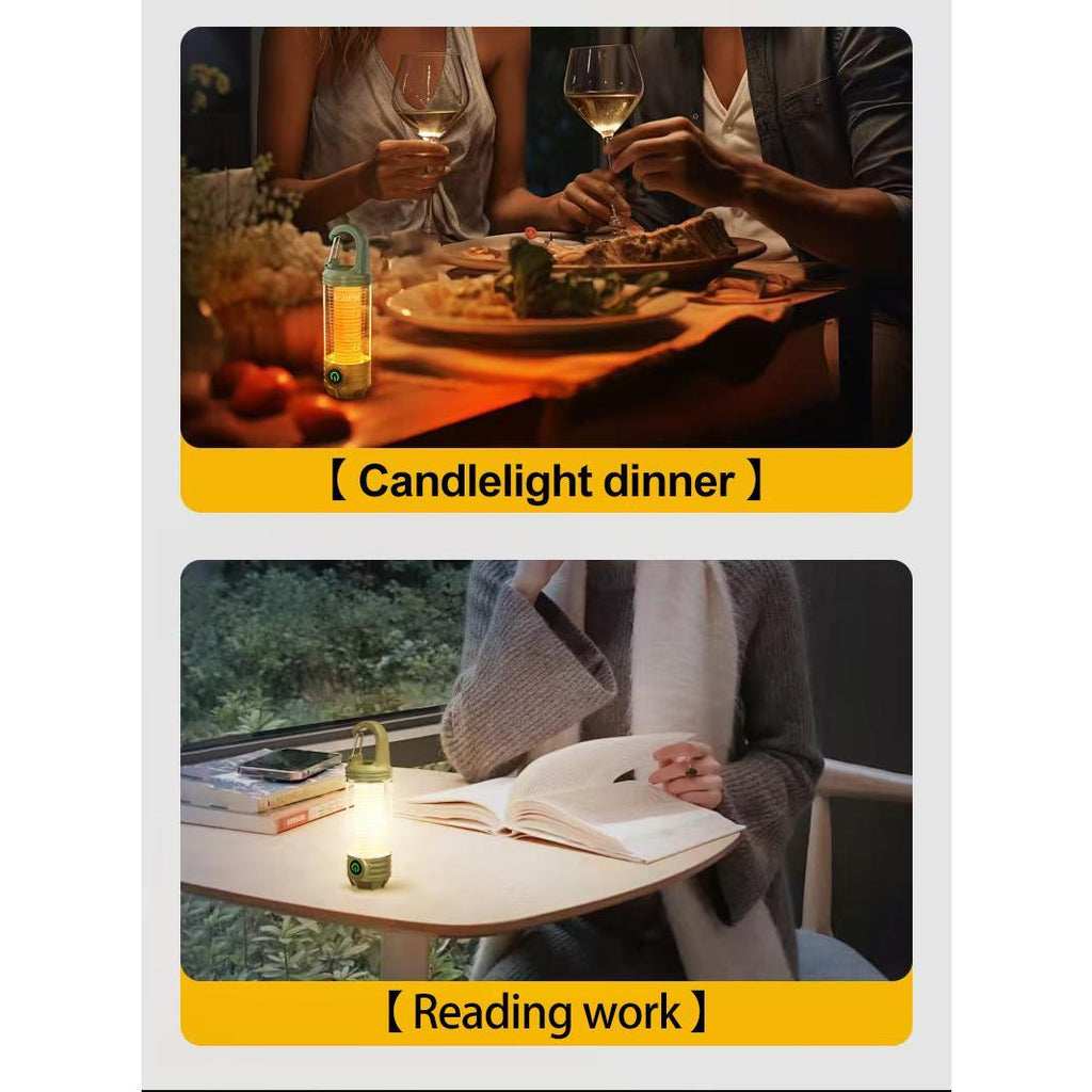 Multi Functional Outdoor LED Camping Light Night Riding Light Rechargeable Handheld Night Light