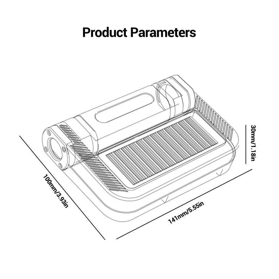 Ultra Bright LED Hanging Camping Light  Multifunction Solar Charging Foldable Waterproof Tent Lantern with Battery Level Display for Outdoor Camping Hiking Maintenance