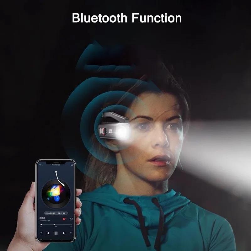 Super Bright Sensor LED Headlamp Type-C Rechargeable Portable Ear Headlight for Outdoor Camping Fishing Hiking Cycling