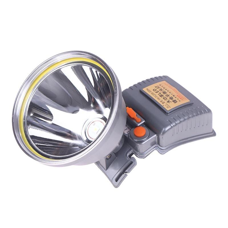 Super Bright LED Aluminum Headlight Rechargeable Waterproof Headlamp with Blue&Yellow Light for Camping Camping Adventure Hiking