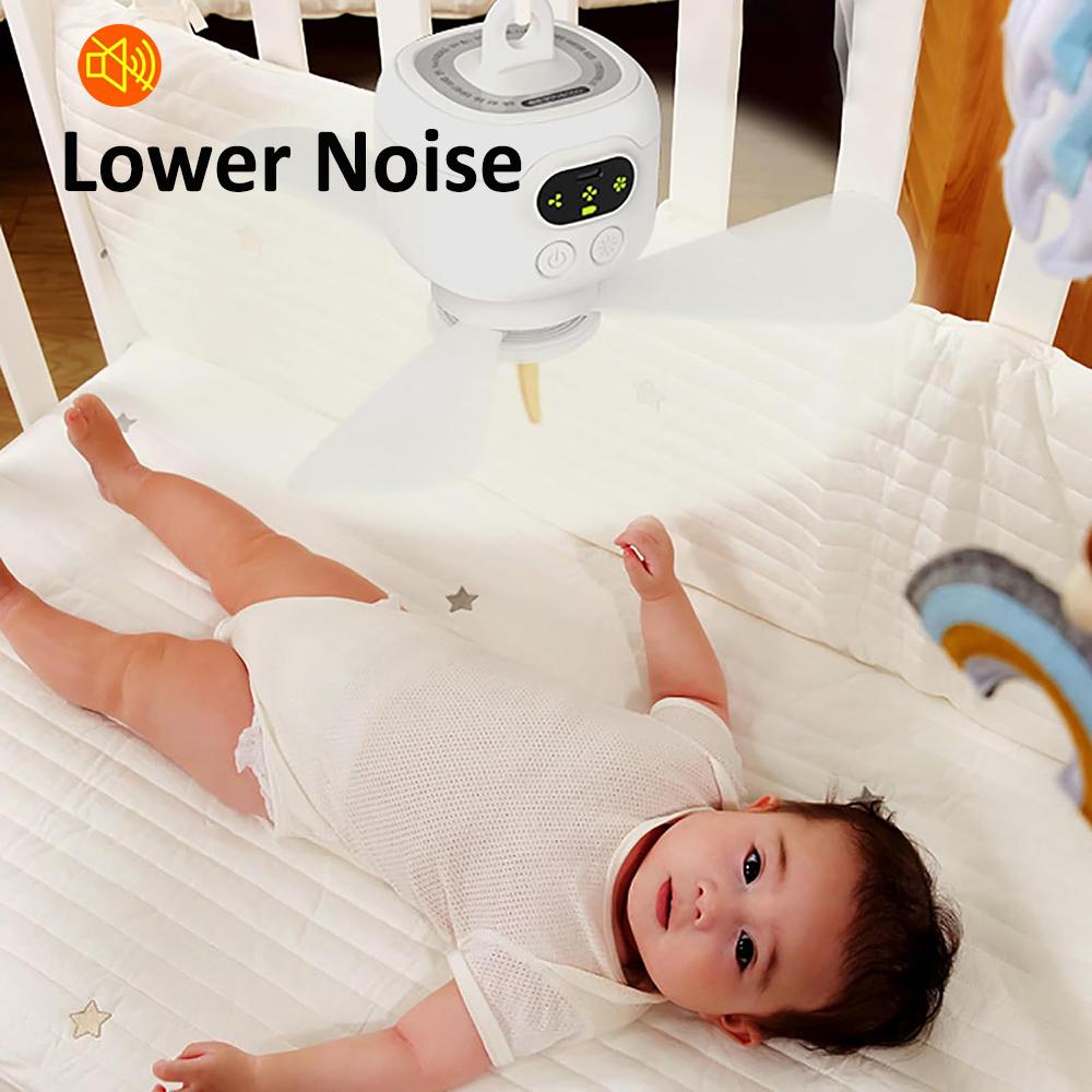 Powerful Ceiling Fan Portable Camping Tent Ceiling Canopy Fan Rechargeable Wireless Fan Air Circulators with Remote Control Light