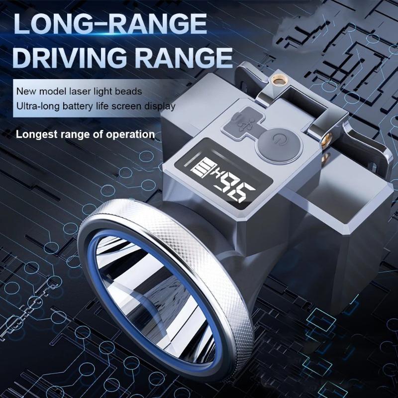 Super Bright LED Headlight 3 Modes Rechargeable Headlamp with Adjustable Angle  for Outdoor Camping Fishing Hiking