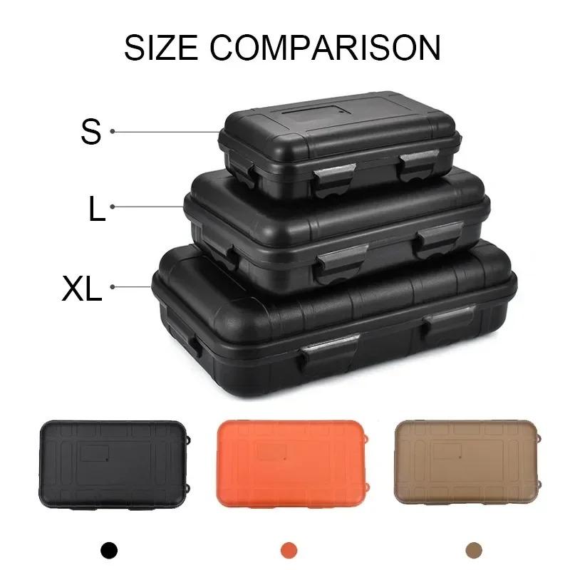 11.5-20cm Pressureproof Waterproof Fishing Tools Storage Box Outdoor Survival Toolbox