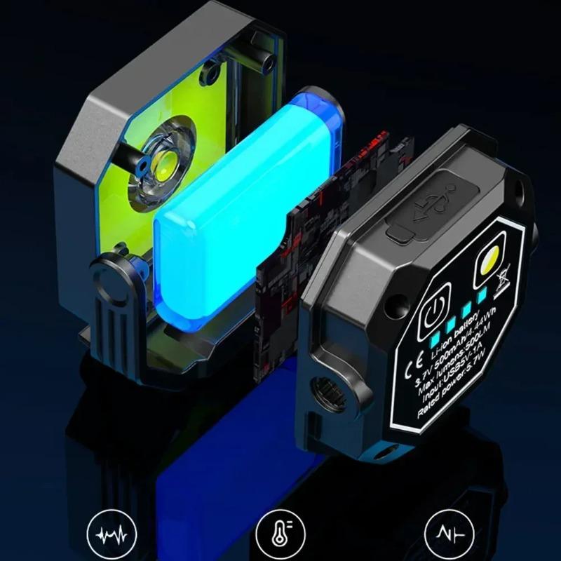 Ultra Bright LED USB Charging Work Light COB Car Repair Working Lamp with Power Display for Outdoor Camping Working Fishing