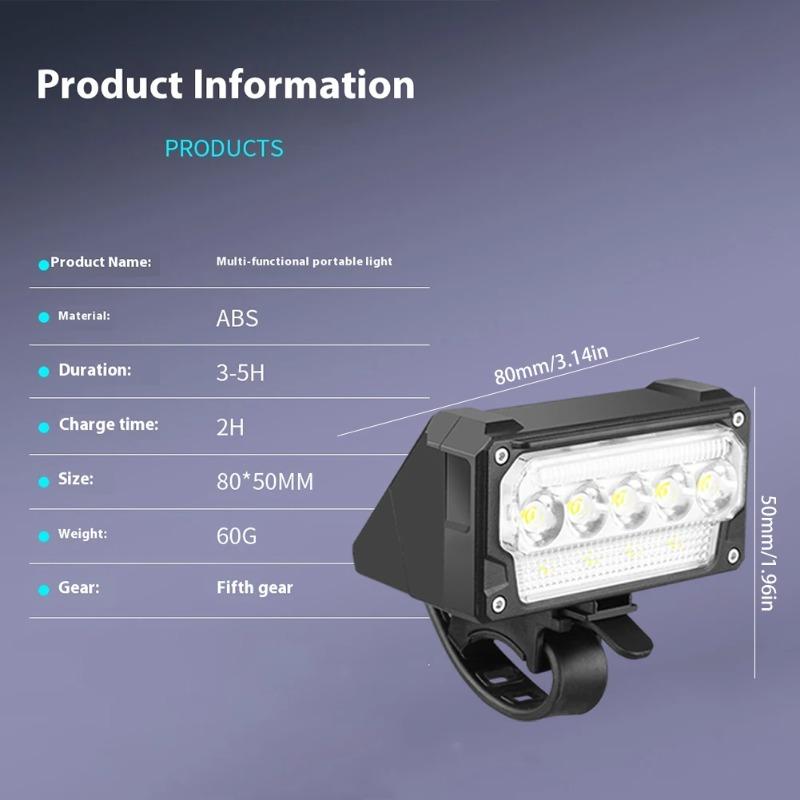 Bicycle Front Light Super Bright Bicycle Light Waterproof Bicycle Head Light Rechargeable Bike Safety Lamp Cycling Accessories