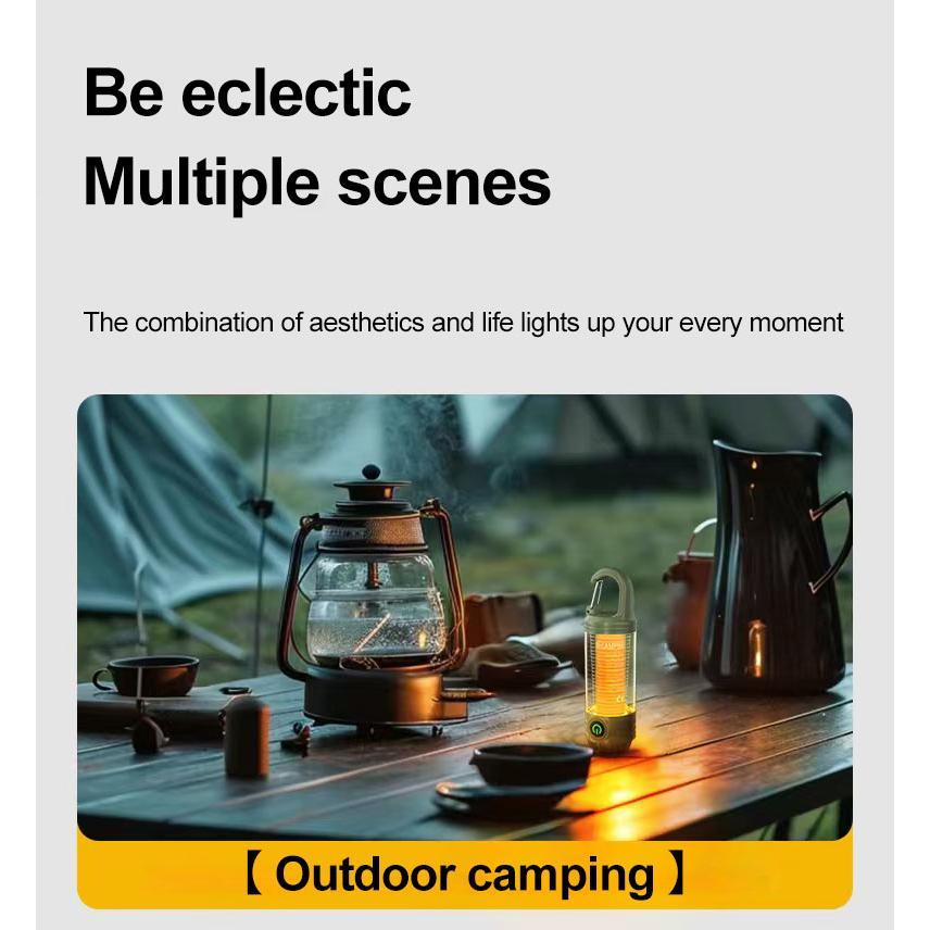 Multi Functional Outdoor LED Camping Light Night Riding Light Rechargeable Handheld Night Light
