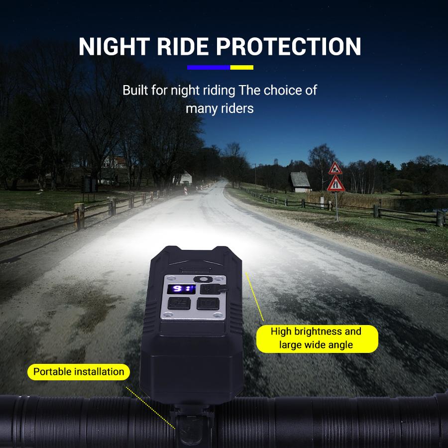LED Bicycle Front Light Type-C Rechargeable Bicycle Headlight Road Bike Headlamp Easy Install Cycling Accessories Night Riding