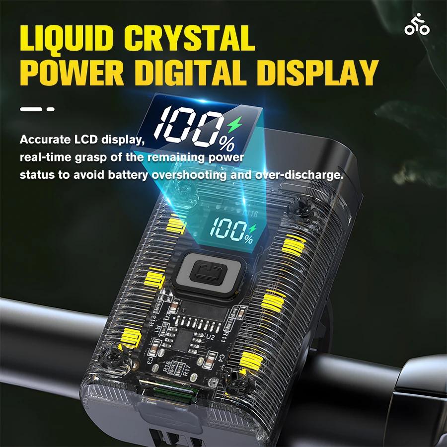 T6 LED Bike Front Light Bicycle Headlight Rechargeable Bright MTB Road Bike Head Lamp LED Cycling Flashlight for Night Riding