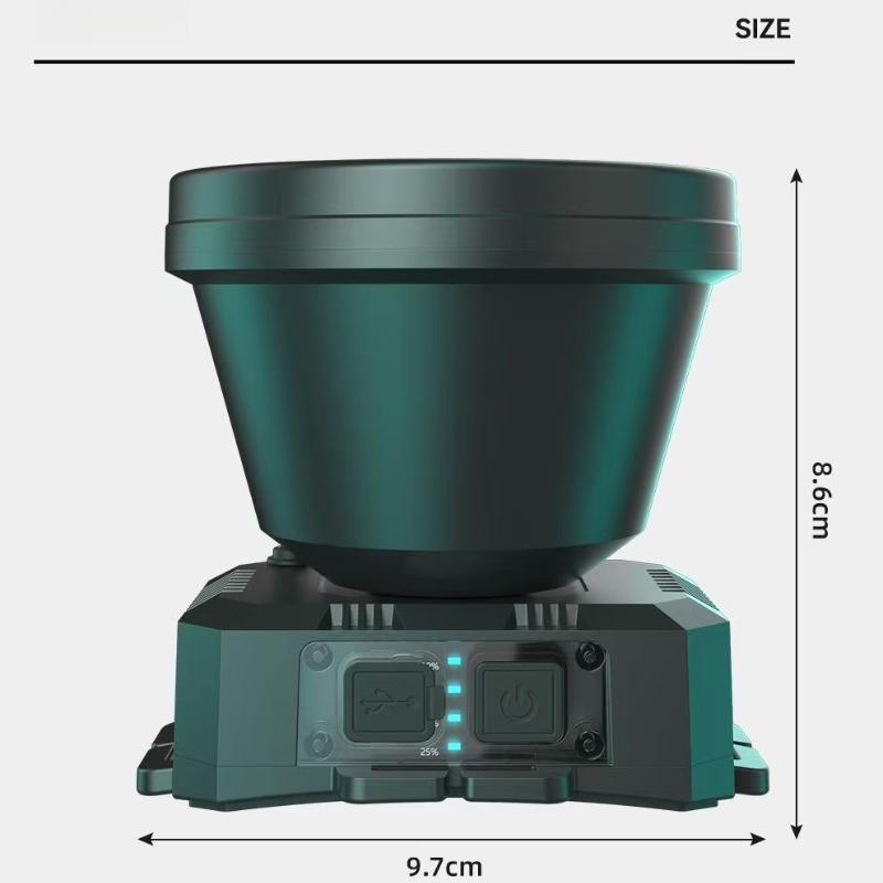 (10 Years Warranty) Ultra Bright LED Induction Headlight Rechargeable Long Endurance Waterproof Headlamp with Power Display for Fishing Camping Cycling Mountaineering