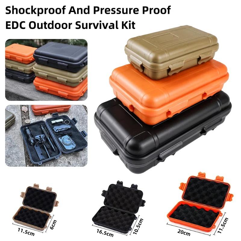 11.5-20cm Pressureproof Waterproof Fishing Tools Storage Box Outdoor Survival Toolbox