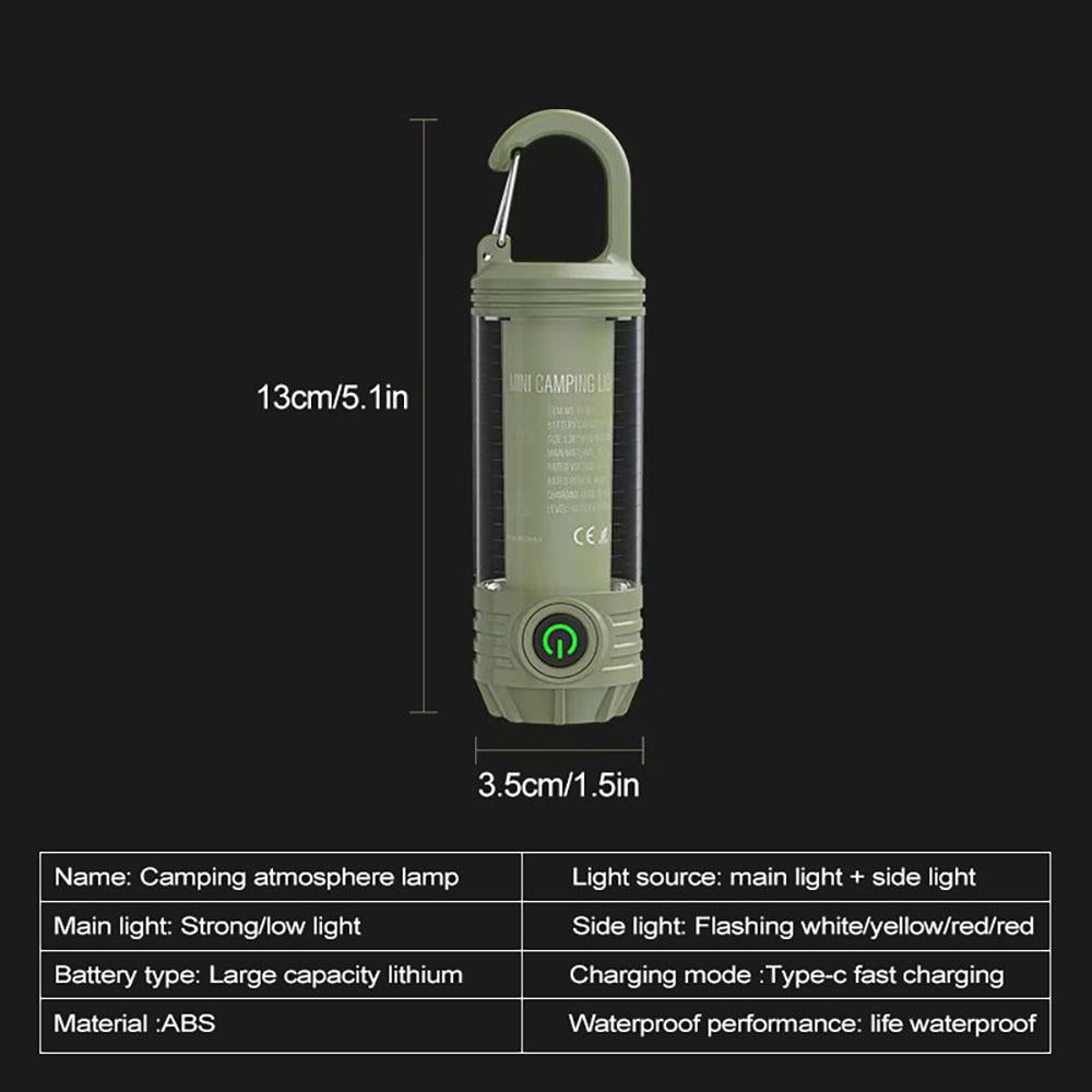 Multi Functional Outdoor LED Camping Light Night Riding Light Rechargeable Handheld Night Light