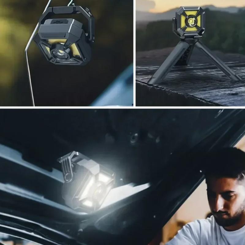 Ultra Bright LED USB Charging Work Light COB Car Repair Working Lamp with Power Display for Outdoor Camping Working Fishing