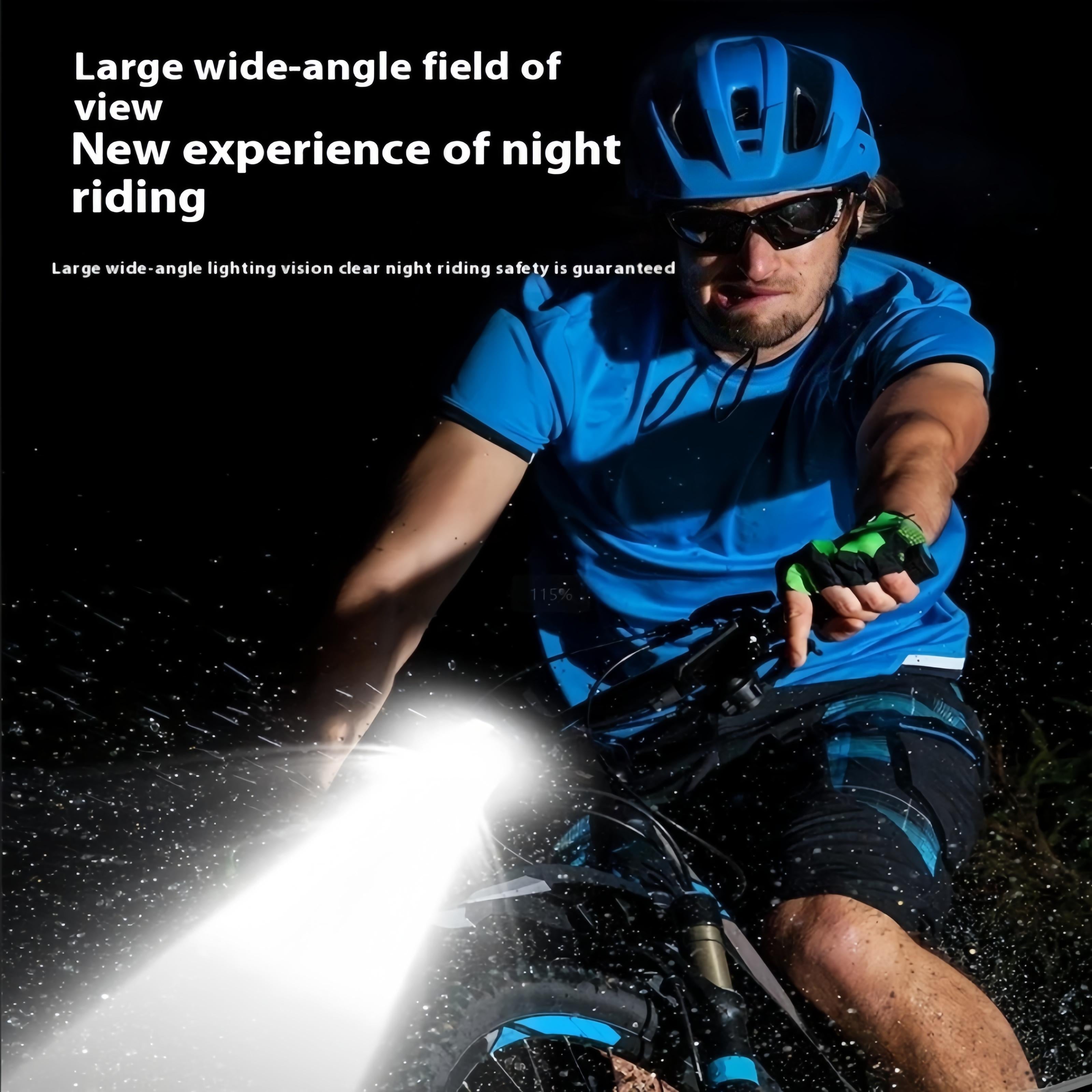 Bicycle Light Front Bike Light Battery Display Waterproof Flashlight USB Charging MTB Road Cycling Headlight Bicycle Accessories