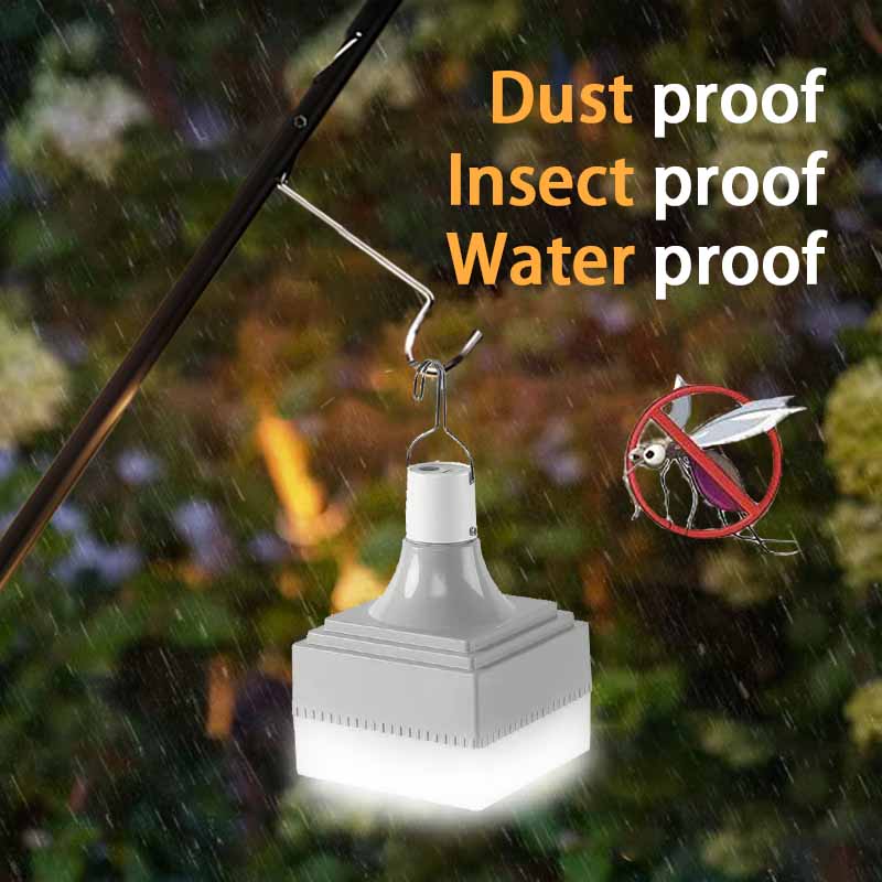 Outdoor Ultra Bright LED Camping Light with Hook 3 Lighting Modes Bulb Handheld Light for Camping Reading Work Portable Lighting