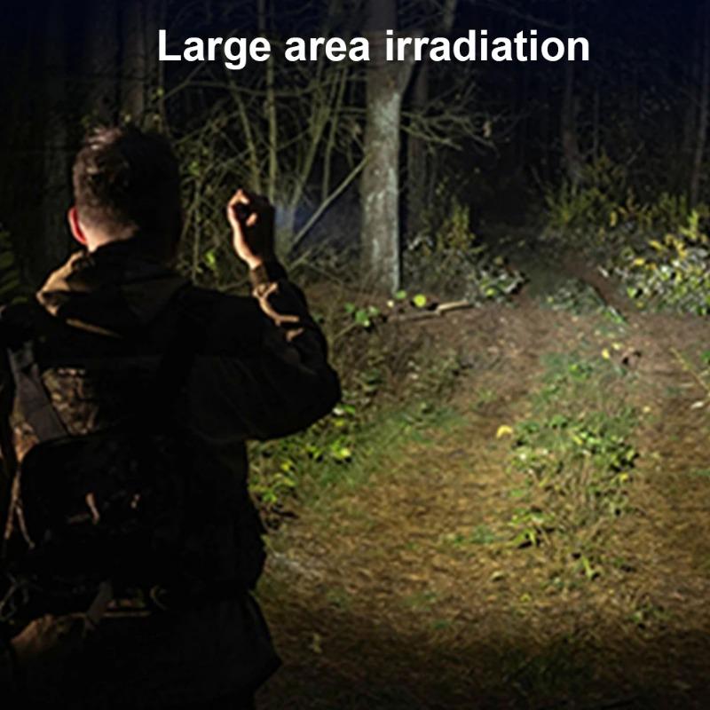 Super Bright 3LED Flashlight with Cap clips USB Recharge Mini Torch with COB Side Light Car Repair Working Lights for Outdoor Camping Hiking Fishing Cycling